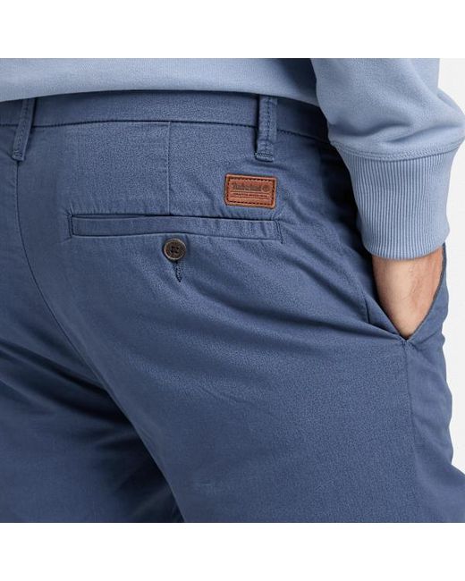 Timberland Blue Claremont Twill Chino Slim Trouser For for men