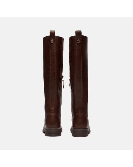 Timberland Brown Verona Square Tall Side Zip Boot For
