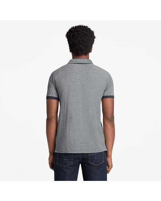 Timberland Blue Baboosic Brook Oxford Short-Sleeve Polo For for men