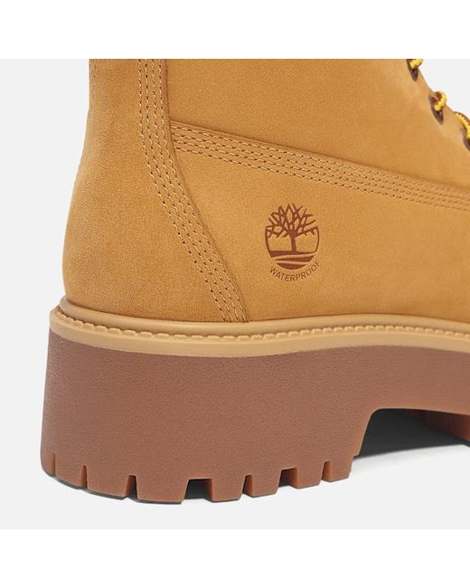 Timberland Brown Stone Street Platform Warm-Lined Waterproof Boot For