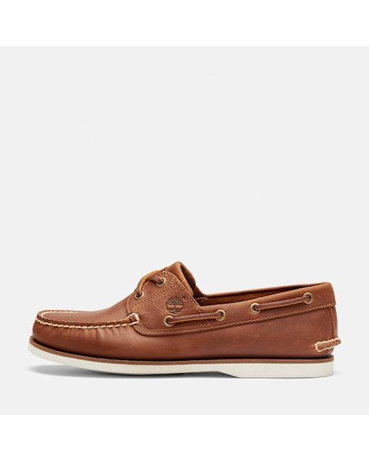 Timberland Brown Classic 2-Eye Boat Shoe For for men