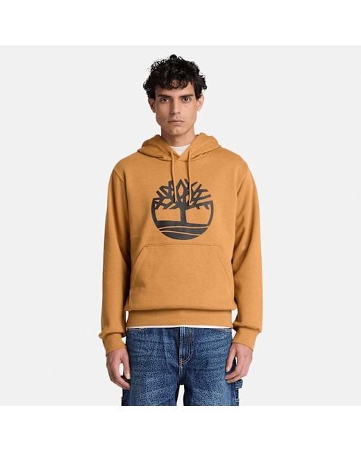 Timberland Brown Northwood Tree Logo Hoodie For for men