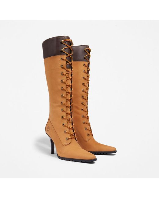 Timberland Veneda Carter X Tall Lace up Boot in Brown Lyst UK