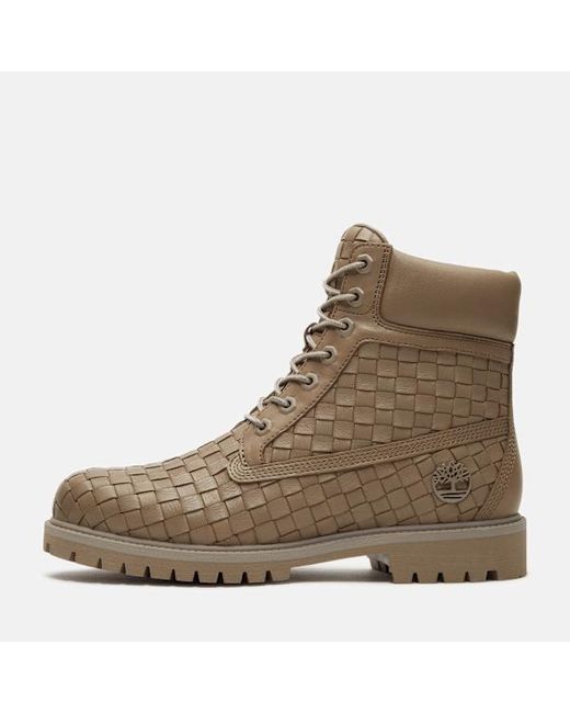 Timberland Brown Textured Premium 6-Inch Boot For for men