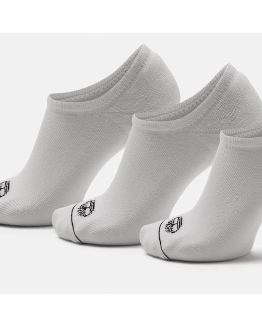 Timberland Gray Bowden 3-Pack Trainer Liner Sock
