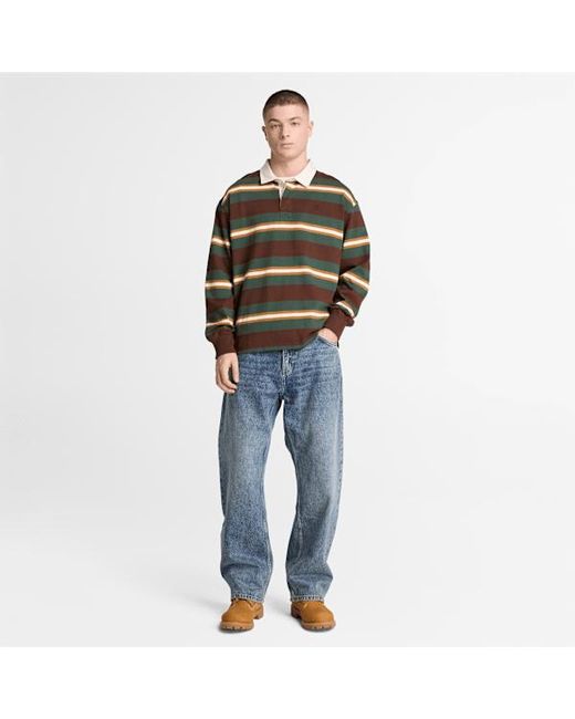 Timberland Blue Baggy Denim Trouser For for men