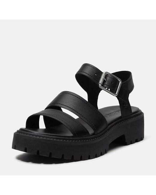 Timberland Black Gladiator Flat Sandal