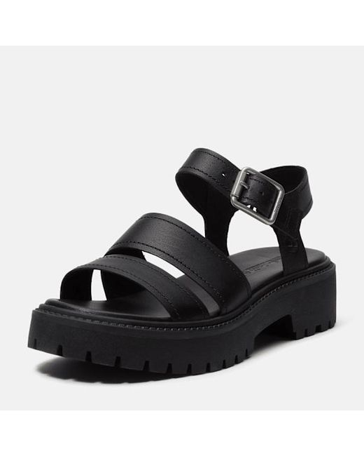 Timberland Black Gladiator Flat Sandal