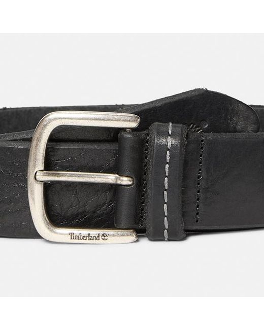 Timberland Black Mascoma Leather Belt For for men