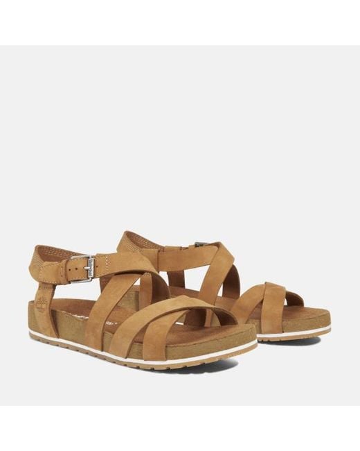 Timberland Brown Malibu Waves Backstrap Sandal For