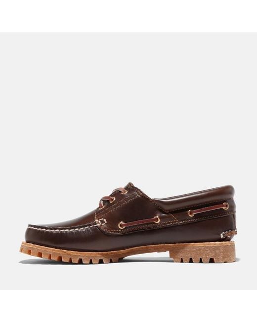 Timberland Brown Noreen 3-eye Lug Handsewn Boat Shoe