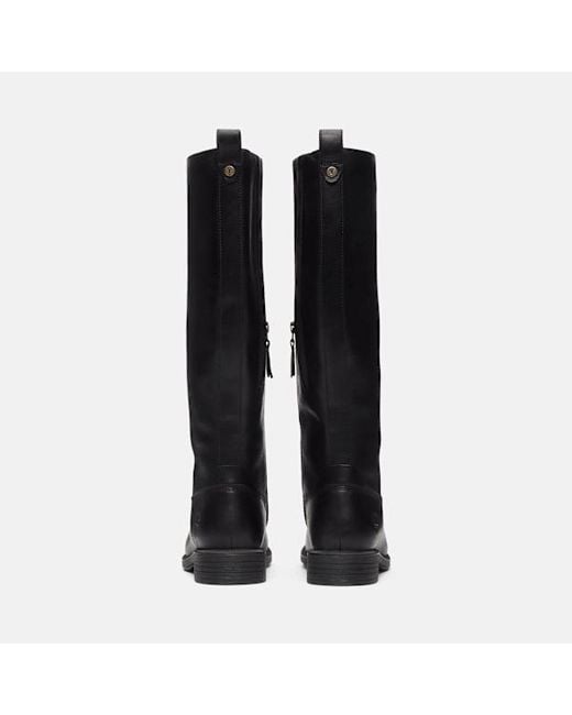 Timberland Black Verona Square Tall Side Zip Boot For