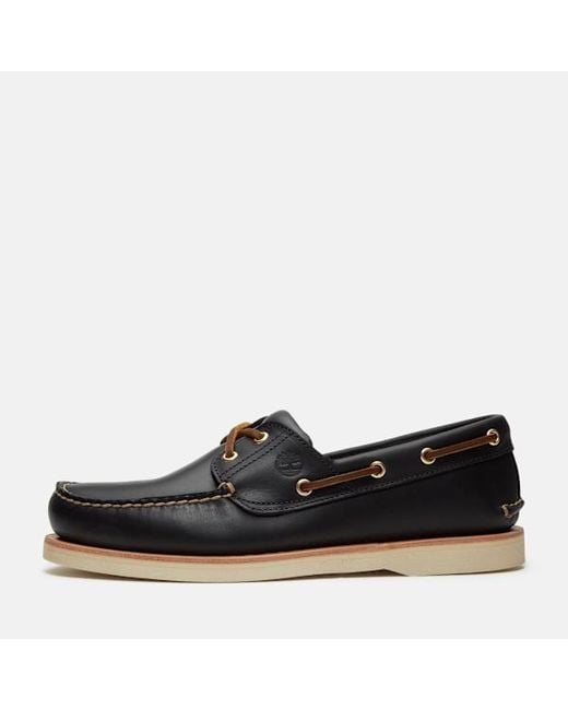Timberland Black Crafted Boat Shoe For for men