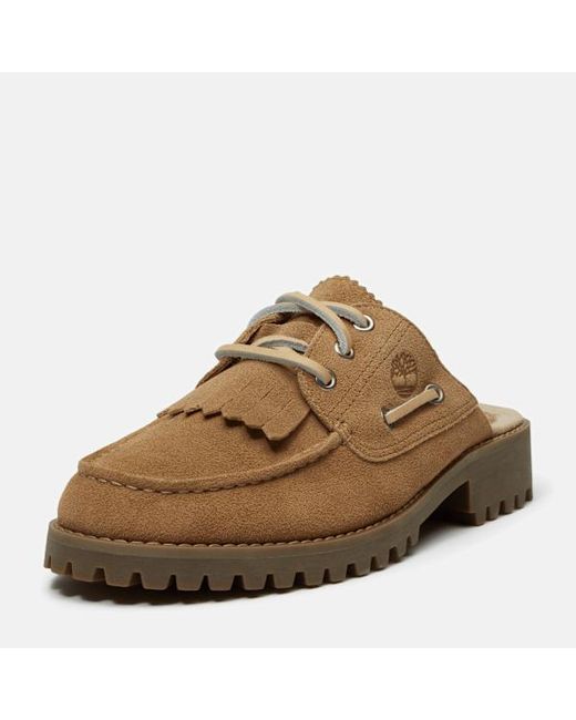 Timberland Brown Mix Tape Authentic Mule For