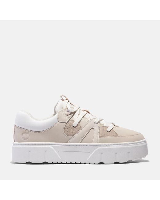 Timberland White Laurel Court Lace-up Low Trainer