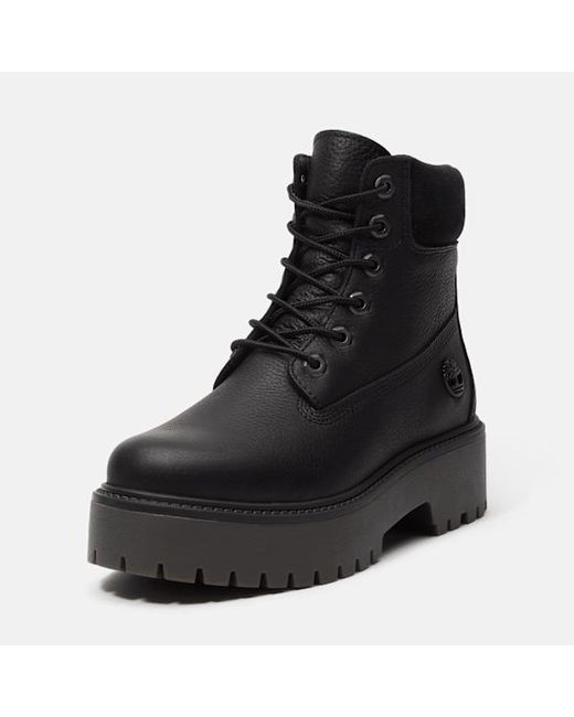 Timberland Black Stone Street Premium Platform Boot