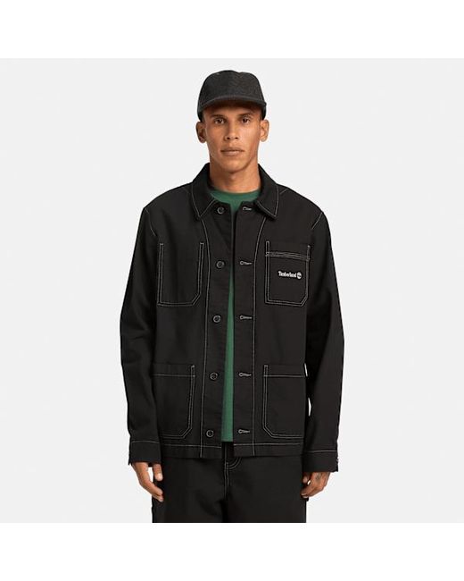 Timberland Black Chore Canvas Jacket