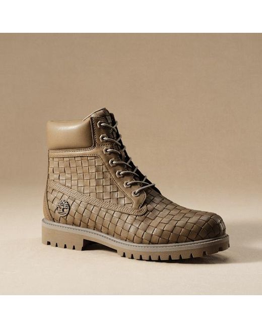 Timberland Brown Textured Premium 6-Inch Boot For for men