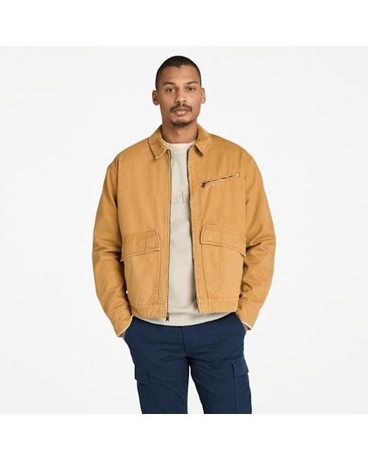 Timberland Blue Strafford Washed Canvas Jacket For for men