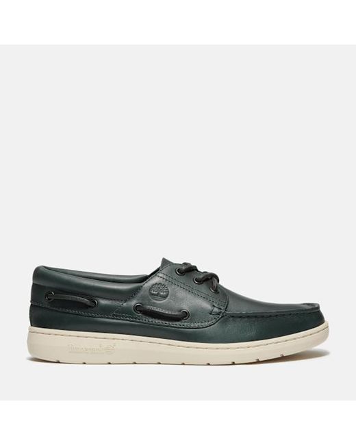Timberland Portofino Pier Boat Shoe For Men In Dark Green, Man, Green, Size: 5.5 for men