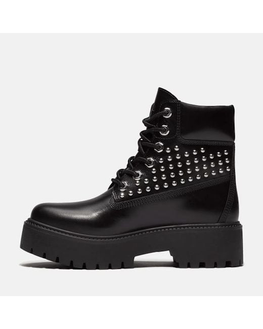 Timberland Black Stone Street Platform 6-Inch Boot For