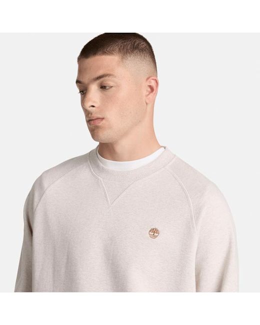 Timberland White Exeter River Crew Sweatshirt For for men