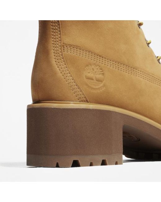 Timberland Brown Kinsley Mid Waterproof Boot For Women In Yellow, Woman, Yellow, Size: 3.5