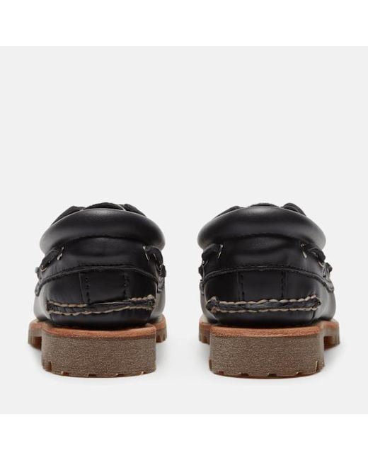 Timberland Black Authentic Boat Shoe For