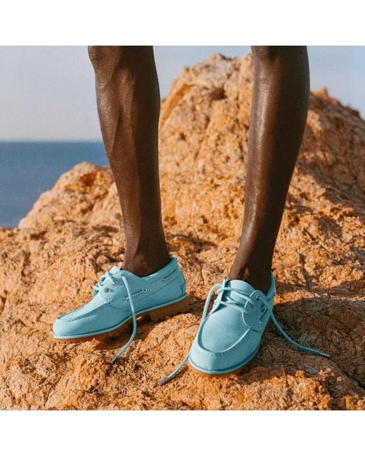 Timberland Blue X Jacquemus Authentic Boat Shoe for men