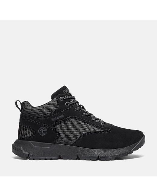 Timberland Voyager Park Mid Trainer For Men In Black, Man, Black, Size: 6.5 for men