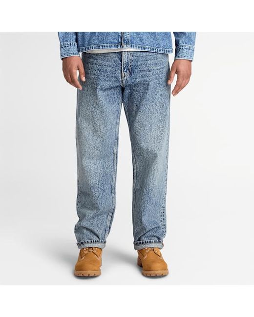 Timberland Blue Relaxed Denim Trouser For for men