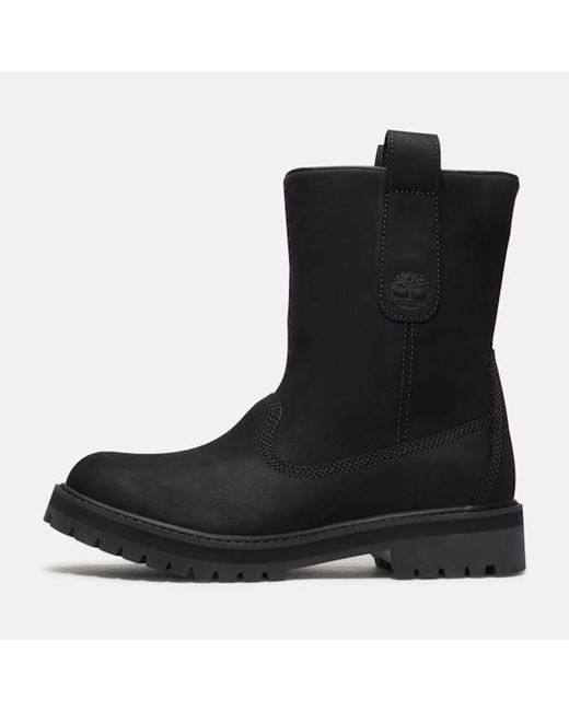 Timberland Black Heritage Mid Pull-On Boot For for men