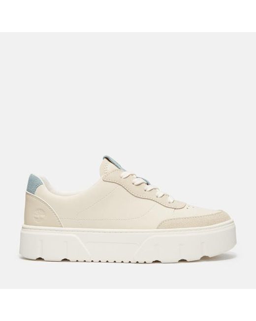 Timberland White Laurel Court Lace Up Trainer For