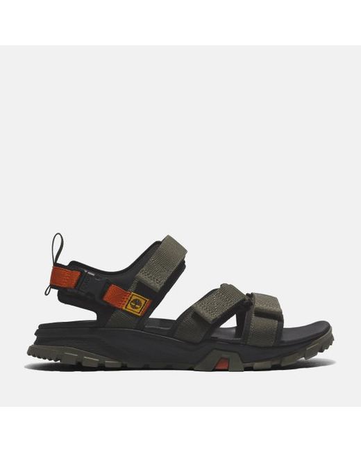 Timberland Black Garrison Trail Backstrap Sandal For Men In Green, Man, Green, Size: 6.5 for men