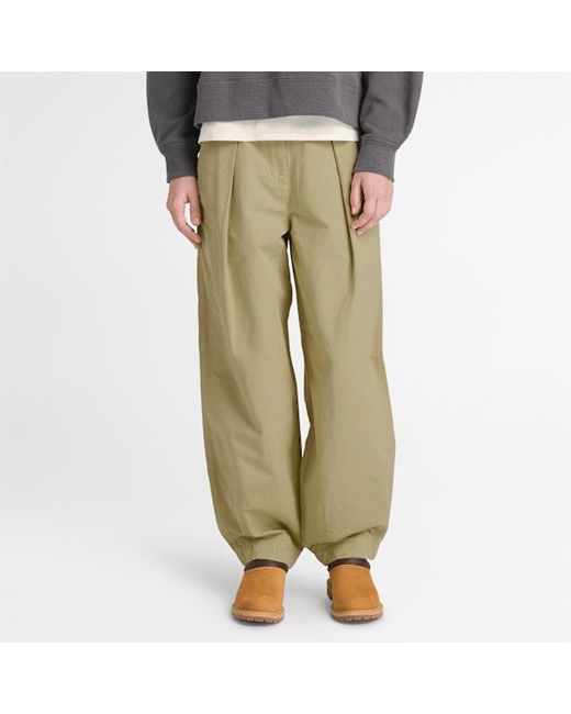 Timberland Natural Utility Cotton Linen Trouser For