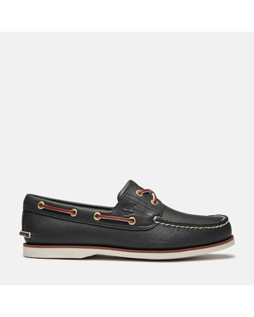 Timberland Black Classic 2-Eye Boat Shoe For for men