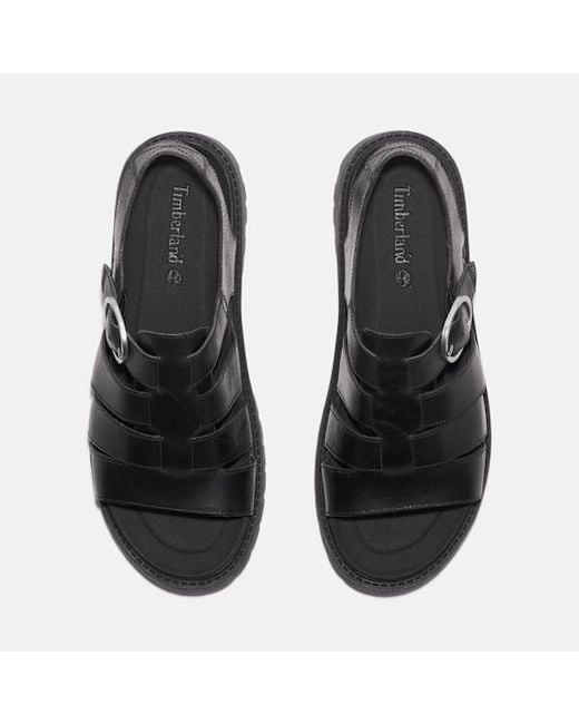 Timberland Black Clairemont Way Fisherman Sandal For