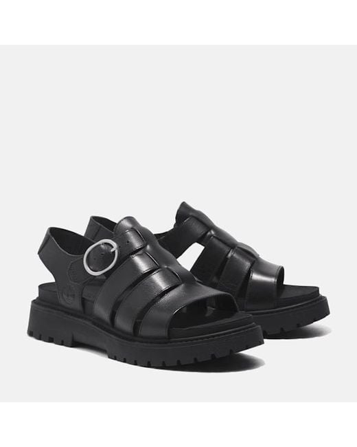 Timberland Black Clairemont Way Fisherman Sandal For