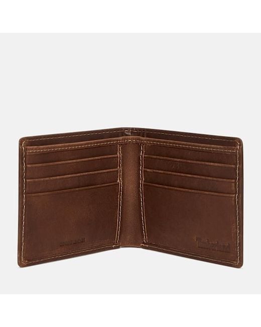 Timberland Brown Bryson Leather Billfold For for men