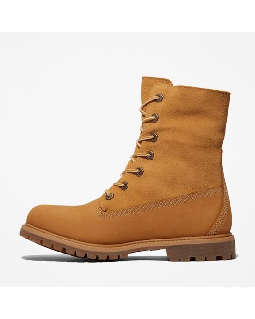 Timberland Brown Warm-Lined Waterproof Roll-Top Boot For