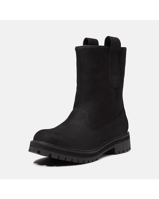 Timberland Black Heritage Mid Pull-On Boot For for men