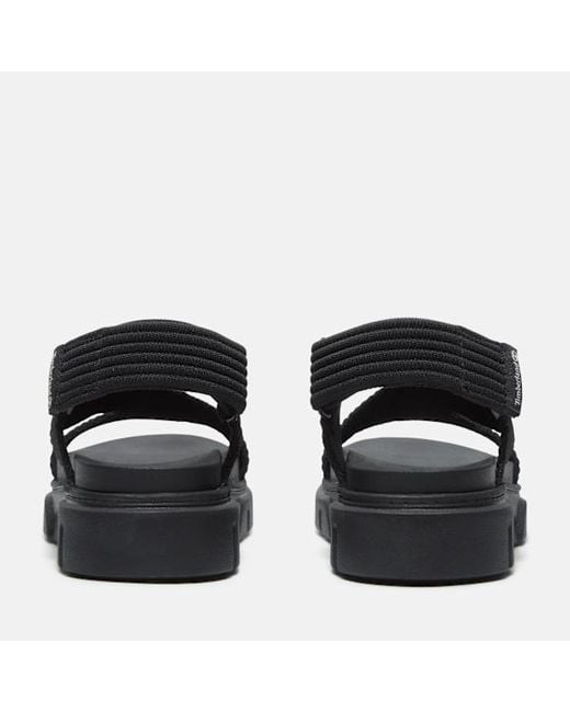 Timberland Black Greyfield Backstrap Sandal For