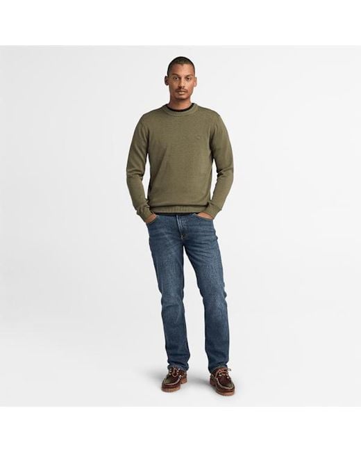 Timberland Green Merrymack River Garment Dyed Jumper For for men