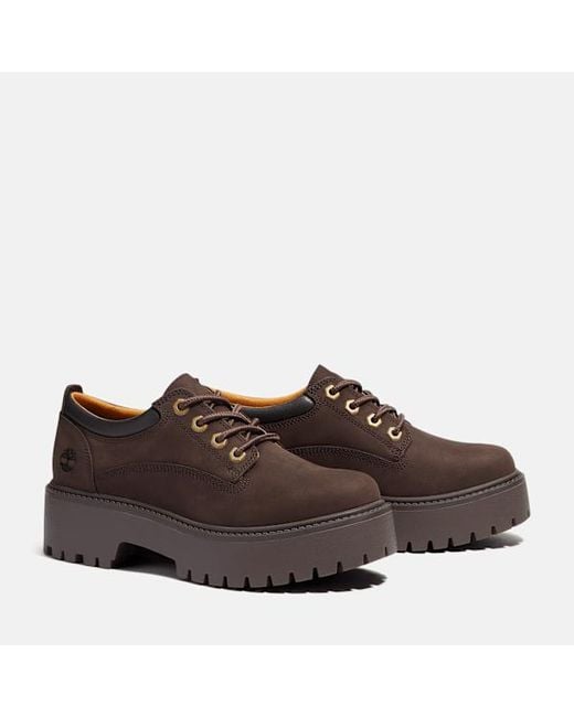 Timberland Brown Stone Street Platform Shoe For