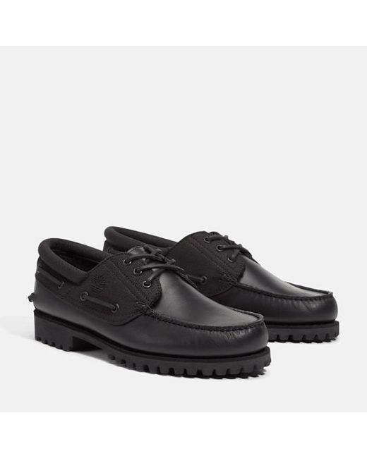 Timberland Black Authentic Boat Shoe For for men