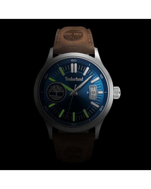 Timberland Blue Leather Strap Watch For for men