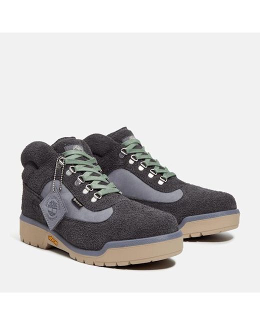 Timberland Blue Mid Lace-up Field Boot For Men In Grey, Man, Grey, Size: 8.5 for men