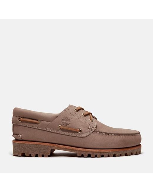 Timberland Brown All Gender Lake House 3-Eye Lug Boat Shoe