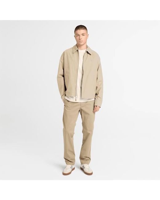 Timberland Natural Stratham Durable Water Repellent Cotton Bomber For for men