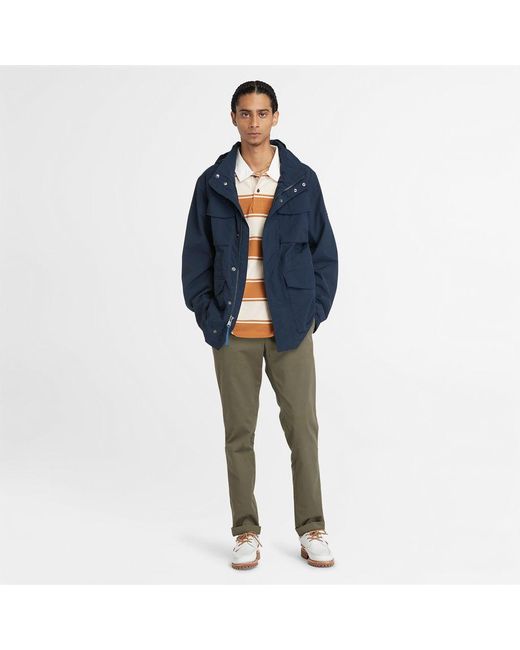 Timberland Blue Water-resistant Field Jacket for men